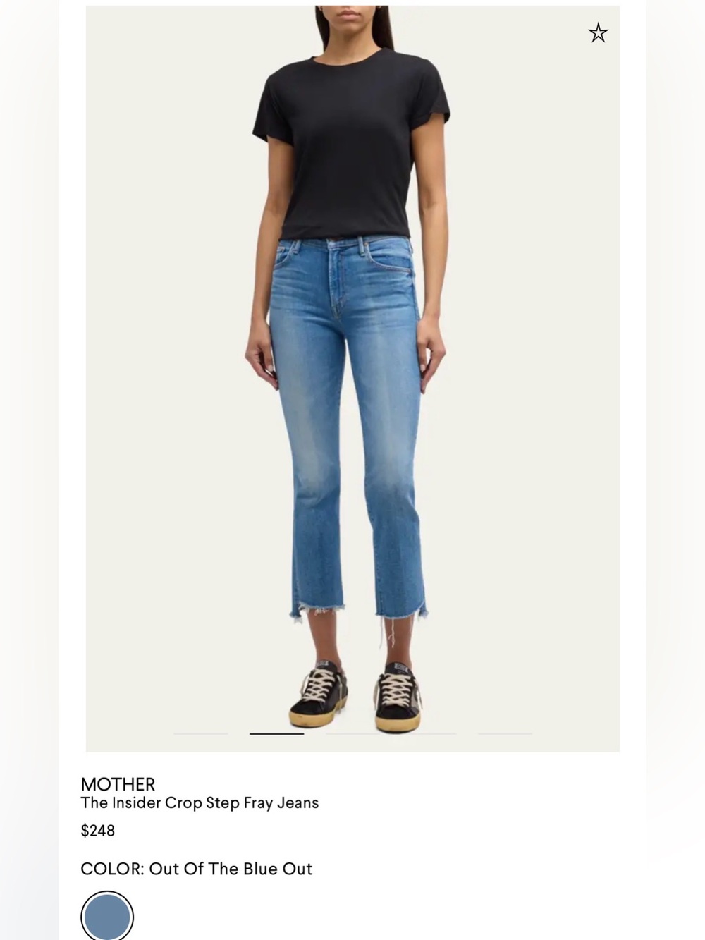 MOTHER Light Blue High-Rise Jeans